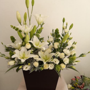 Jardinera de lisianthus